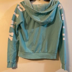 PINK teal hoodie!